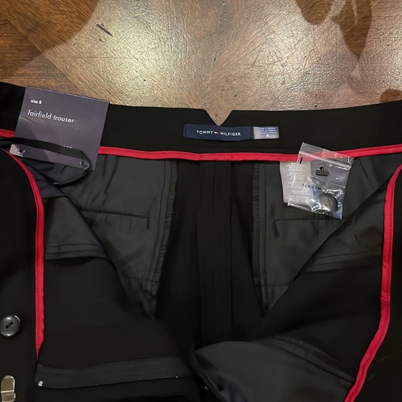 Tommy Hilfiger Fairfield trouser size 8 Black dress pant NWT - Picture 3 of 6